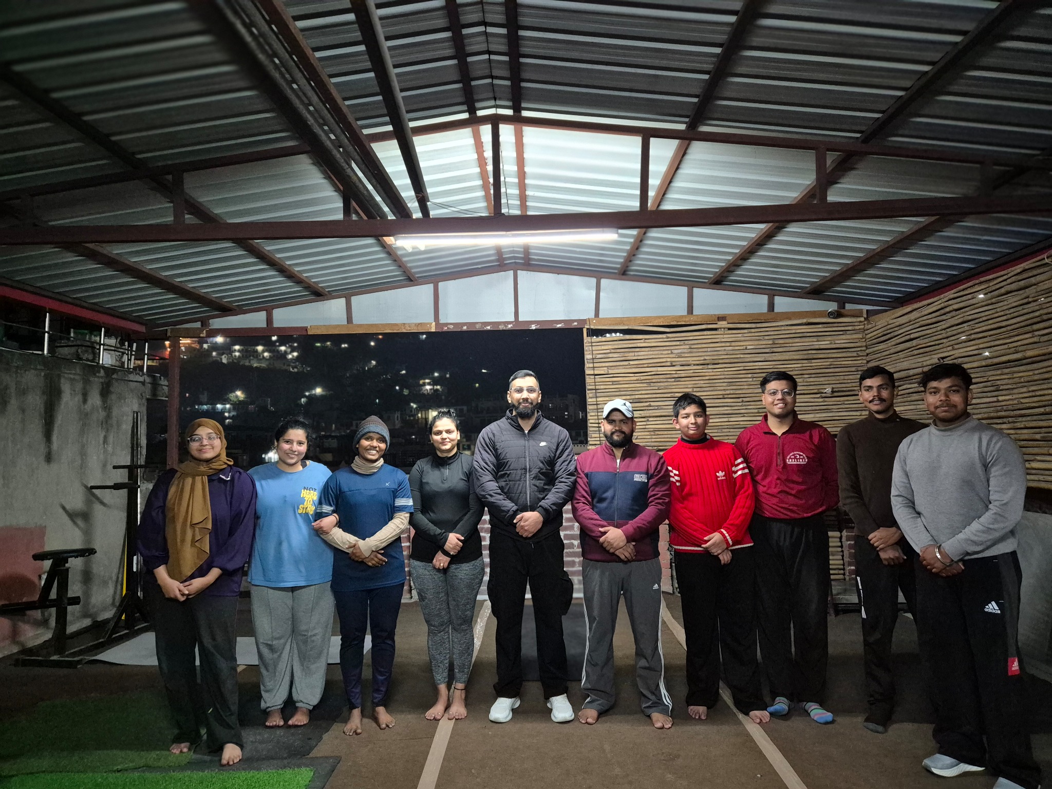 Gym training session